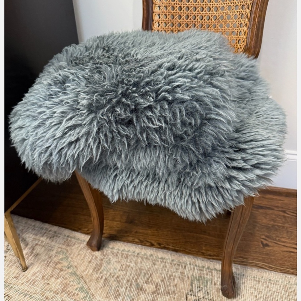 Natural Premium 100% Sheepskin 4 Chair Pads Seat Covers Australia New Zealand - Picture 4 of 6